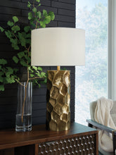 Bay Furniture Gallery - Ashley Furniture - Marshawn Lighting - Metal Table Lamp (1/CN) / Gold Finish - L207524